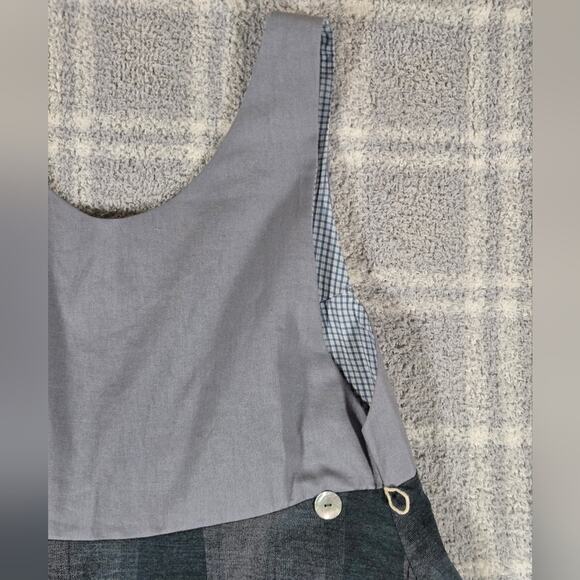 Rebe By Debra Weiss Green and Gray Handmade In USA  Dress Size Small - Picture 5 of 12